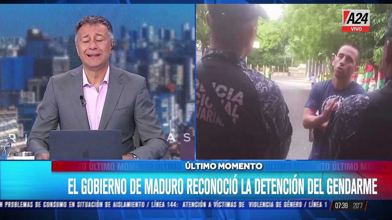 Venezuela: el gobierno de Nicolás Maduro reconoció la detención del gendarme
