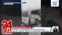 4 patay, 13 sugatan sa salpukan ng van at pickup truck sa Misamis Oriental | 24 Oras