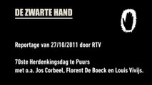 2011-10-27 reportage door RTV, herdenkingsdag in Puurs naar aanleiding van de arrestatie van de 111 Zwarte Hand leden.