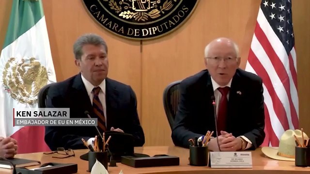 Ken Salazar se reúne con diputados para despedirse. Pedro Gamboa, 13 de diciembre 2024
