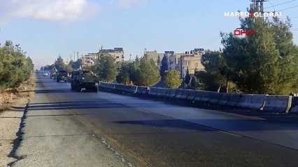 Rus askerlerinin Şam’dan çıkışı böyle görüntülendi