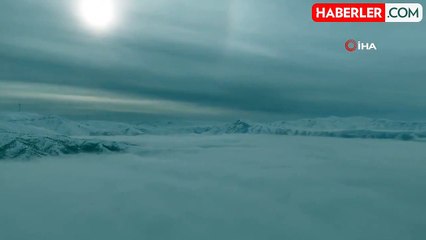 Bitlis'te Sis Manzaraları Kartpostallık Görüntüler Oluşturdu