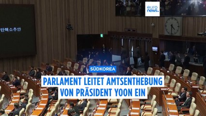 Amtsenthebungsverfahren gegen Südkoreas Präsident eingeleitet