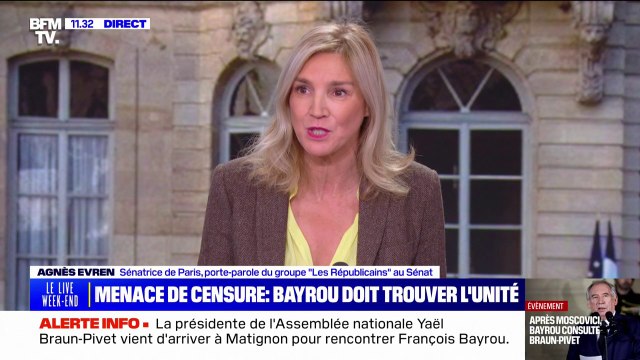 Gouvernement Bayrou: La priorité, c'est de faire passer le budget , estime Agnès Evren, députée LR