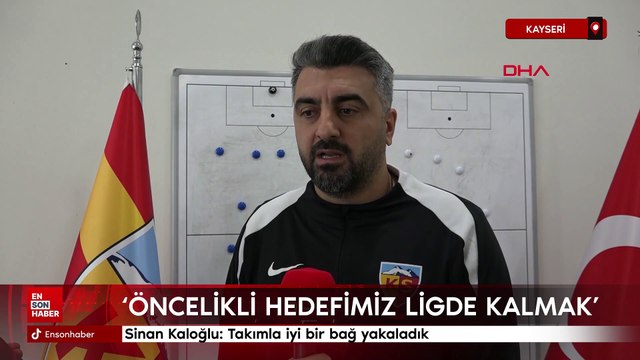 Sinan Kaloğlu: Takımla iyi bir bağ yakaladık