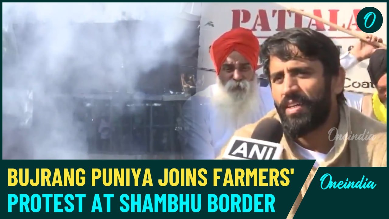 Bajrang Punia Slams Police for Using Tear Gas on Farmers: "Shambhu Border Turned Into Pak Border"