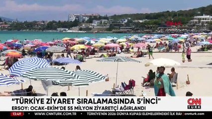 Kültür ve Turizm Bakanı Ersoy:  ''Türkiye ziyaret sıralamasında 5'inci''