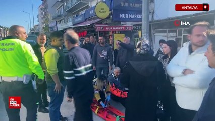 Antalya'da babasının kaza yaptığını öğrendi: Giderken yayaya çarptı