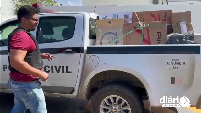 Polícia Civil apreende mais de 1.700 maços de cigarros contrabandeados, na zona rural de Pombal