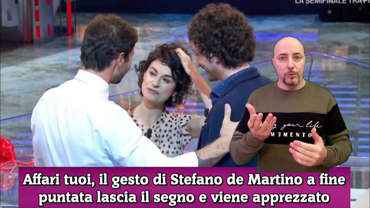 Affari tuoi, il gesto di Stefano de Martino a fine puntata lascia il segno e viene apprezzato