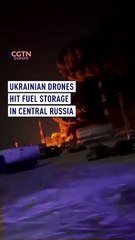 Ukrainian drones hit fuel storage in central Russia