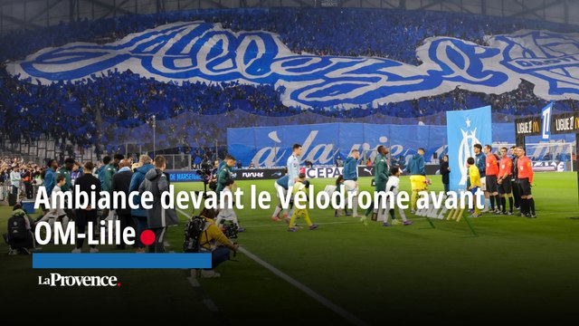 Ambiance devant le Vélodrome avant OM-Lille