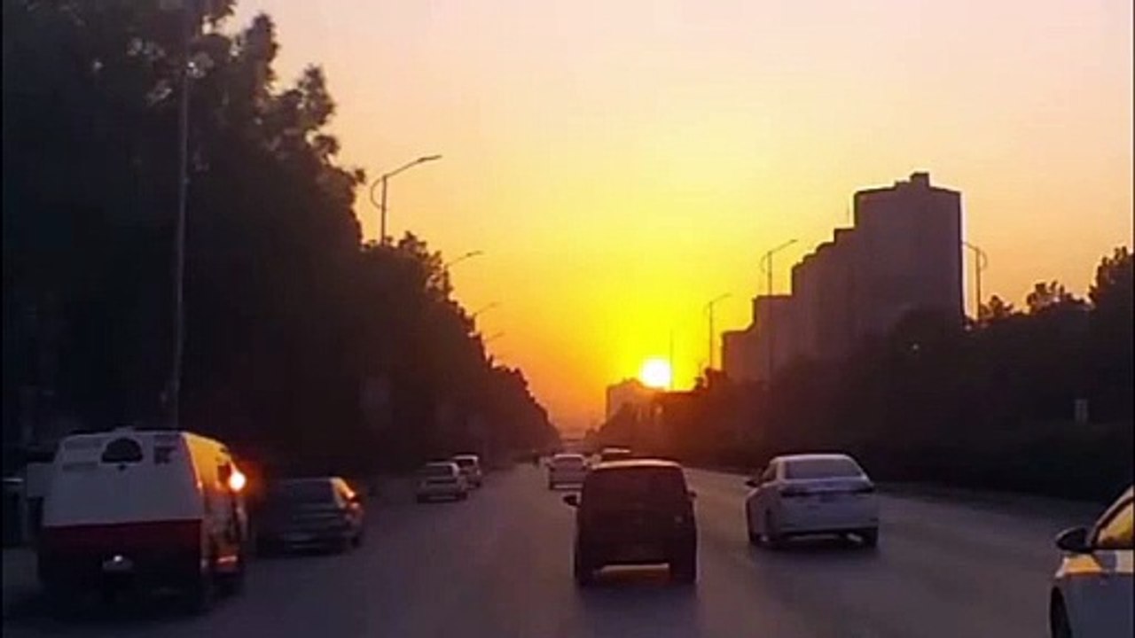A beautiful evening sunset view of Islamabad