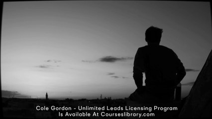 (courseslibrary.com)Cole Gordon Course Unlimited Leads Licensing Program