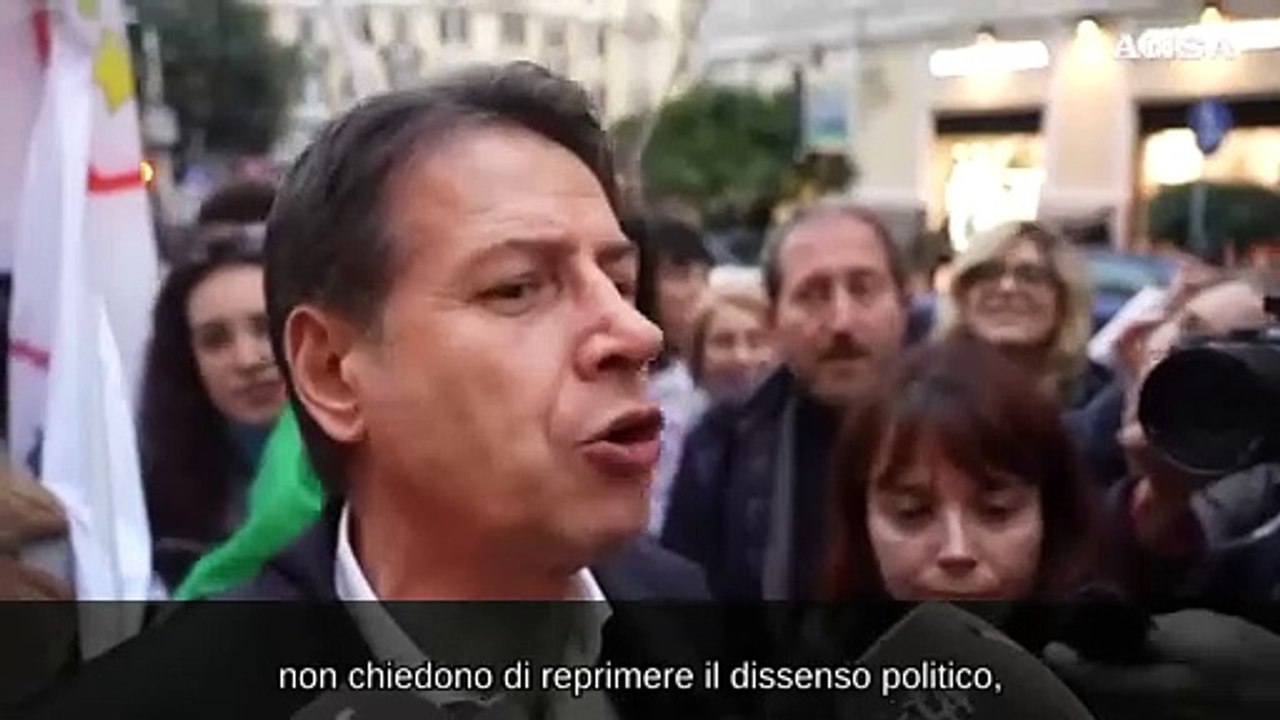 Conte al corteo contro il ddl sicurezza, "decreto reazionario"