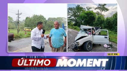 ¡Desgracia! Abuelito y nieta mueren tras brutal choque en la CA-13, Tela