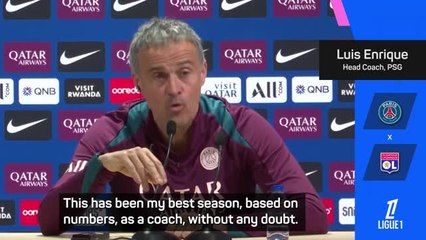 Enrique having 'best season of my career' at PSG
