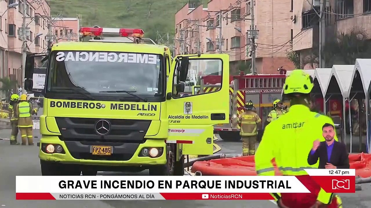 Incendio de grandes magnitudes en bodega de Girardota, Antioquia