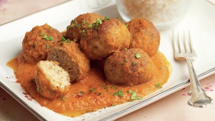 Albóndigas de caballa en salsa - Cocina Fácil