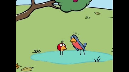 Chirp Om Nom Sonic Snoopy Thomas Tintin Snowy Ash & Pikachu fells in the water