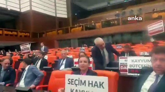 Bakan Yerlikaya’ya TBMM'de protesto: Kayyım halk iradesine darbedir