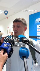 OM-Lille, la frustration des Olympiens après le nul (1-1) concédé de justesse