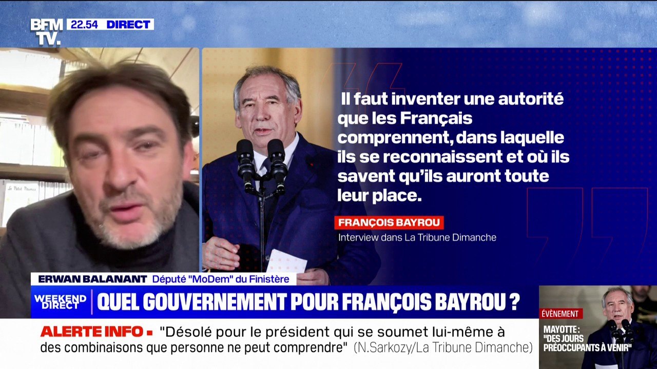 Erwan Balanant (Modem): "François Bayrou veillera aux équilibres politiques, géographiques et sociologiques"