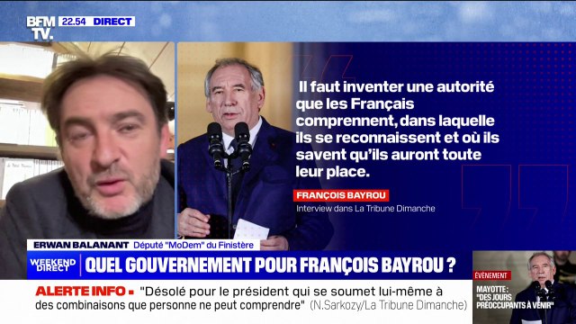 Erwan Balanant (Modem): François Bayrou veillera aux équilibres politiques, géographiques et sociologiques