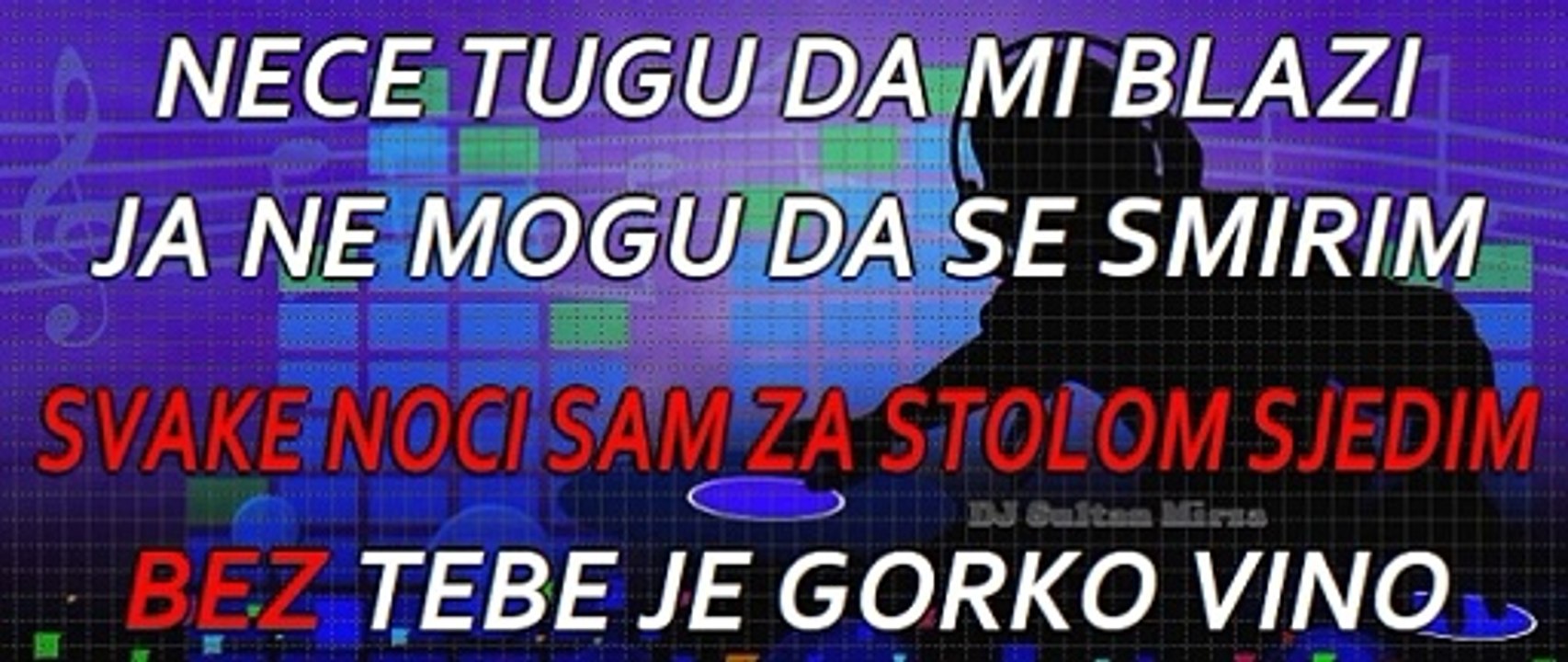 Bez tebe je gorko vino - Duško Kuliš (uživo karaoke)