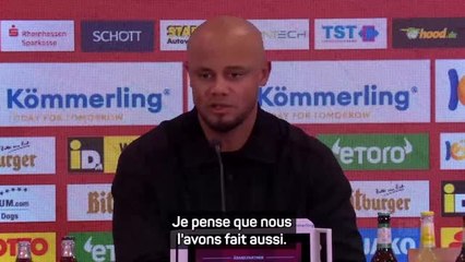 Bayern - Kompany : "Nous n'étions pas à notre meilleur niveau"