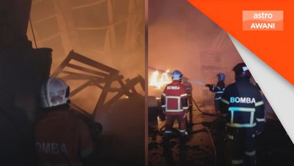 Tiga kilang perabot, kotak di Bandar Puncak Alam terbakar