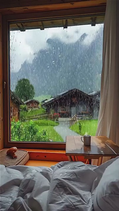 Dream Room Oasis, White Plush Bed, Hot Coffee.