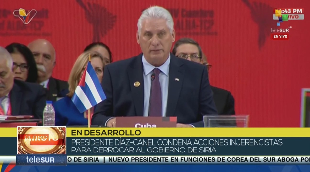 Pdte. Díaz-Canel exige el fin al bloqueo impuesto por EE.UU. a Cuba