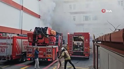 Ekipler seferber oldu! Samatya'da hastanede yangın çıktı