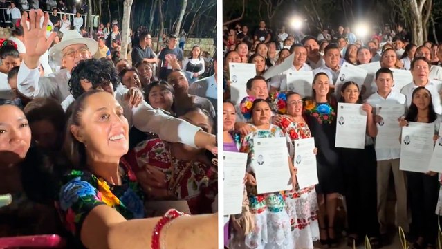 Claudia Sheinbaum entrega títulos de docentes en la Universidad del Bienestar Benito Juárez García y es sensación