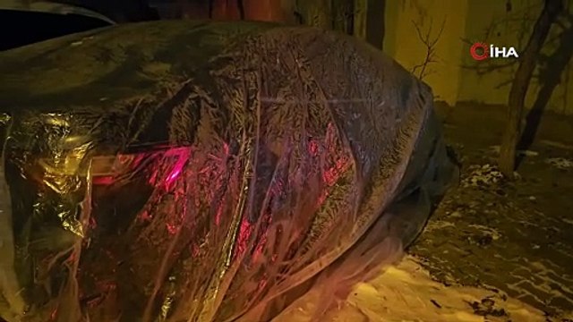 Otomobiller için böyle önlem aldılar! Burası Sibirya değil Bitlis