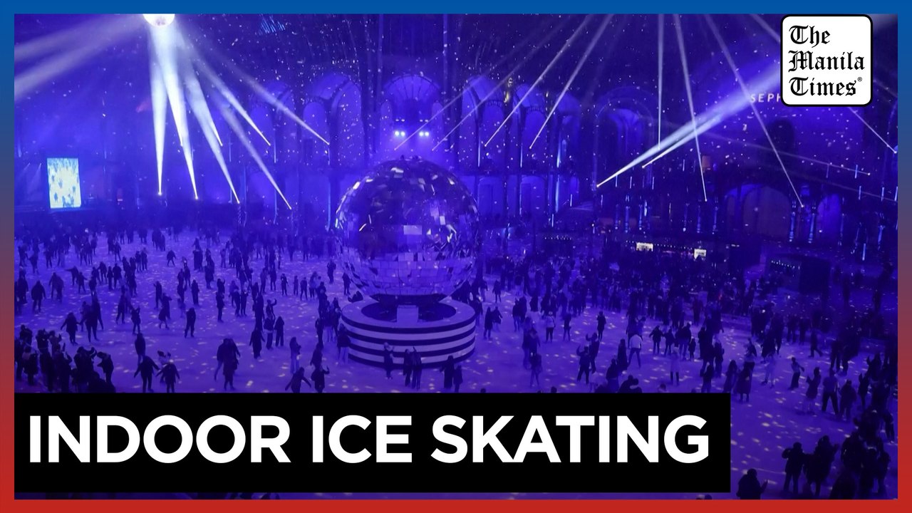 "World's largest" indoor ice rink opens at Paris' Grand Palais