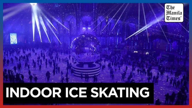 World's largest indoor ice rink opens at Paris' Grand Palais