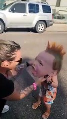 Little boy has big face😮😲