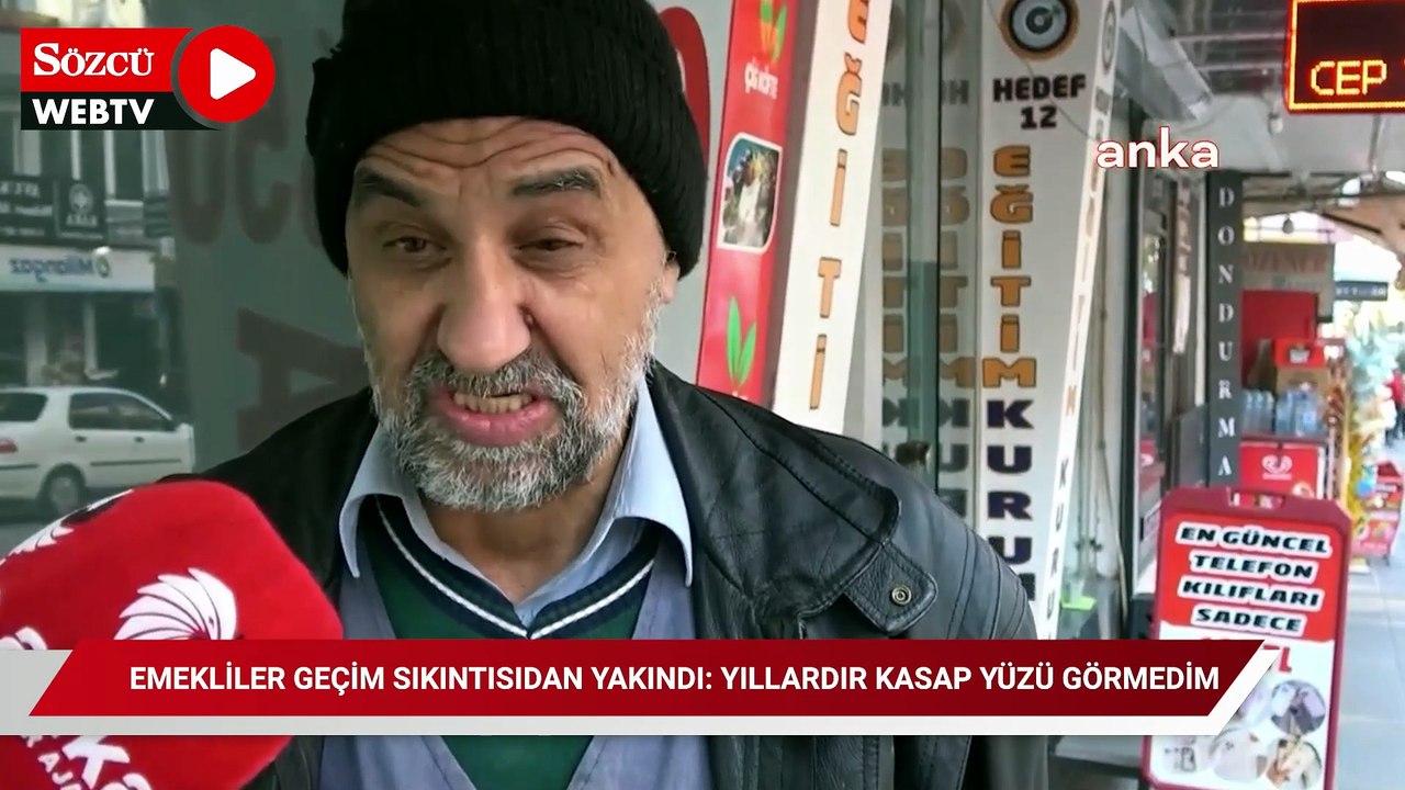 Emekliler geçim sıkıntısından yakındı: Yıllardır kasap yüzü görmedim