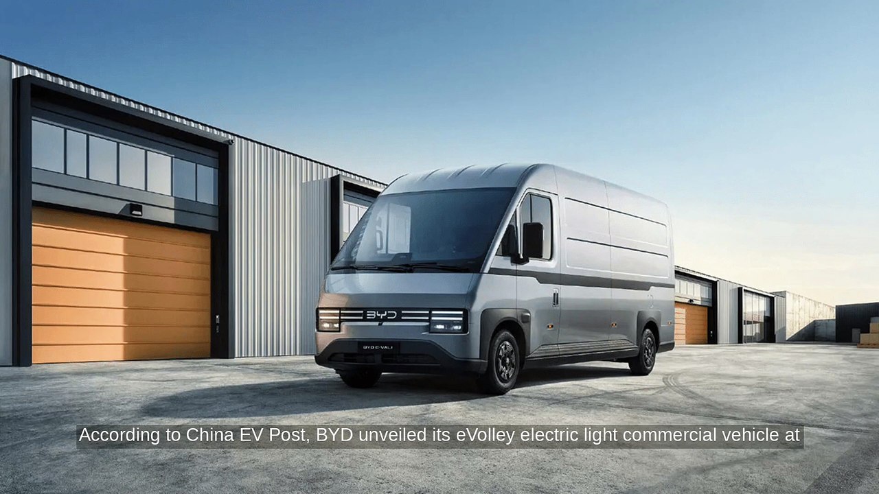 BYD unveils E-VALI electric light commercial vehicle in Germany