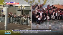 Corse: une foule importante attend le pape François devant le baptistère St Jean