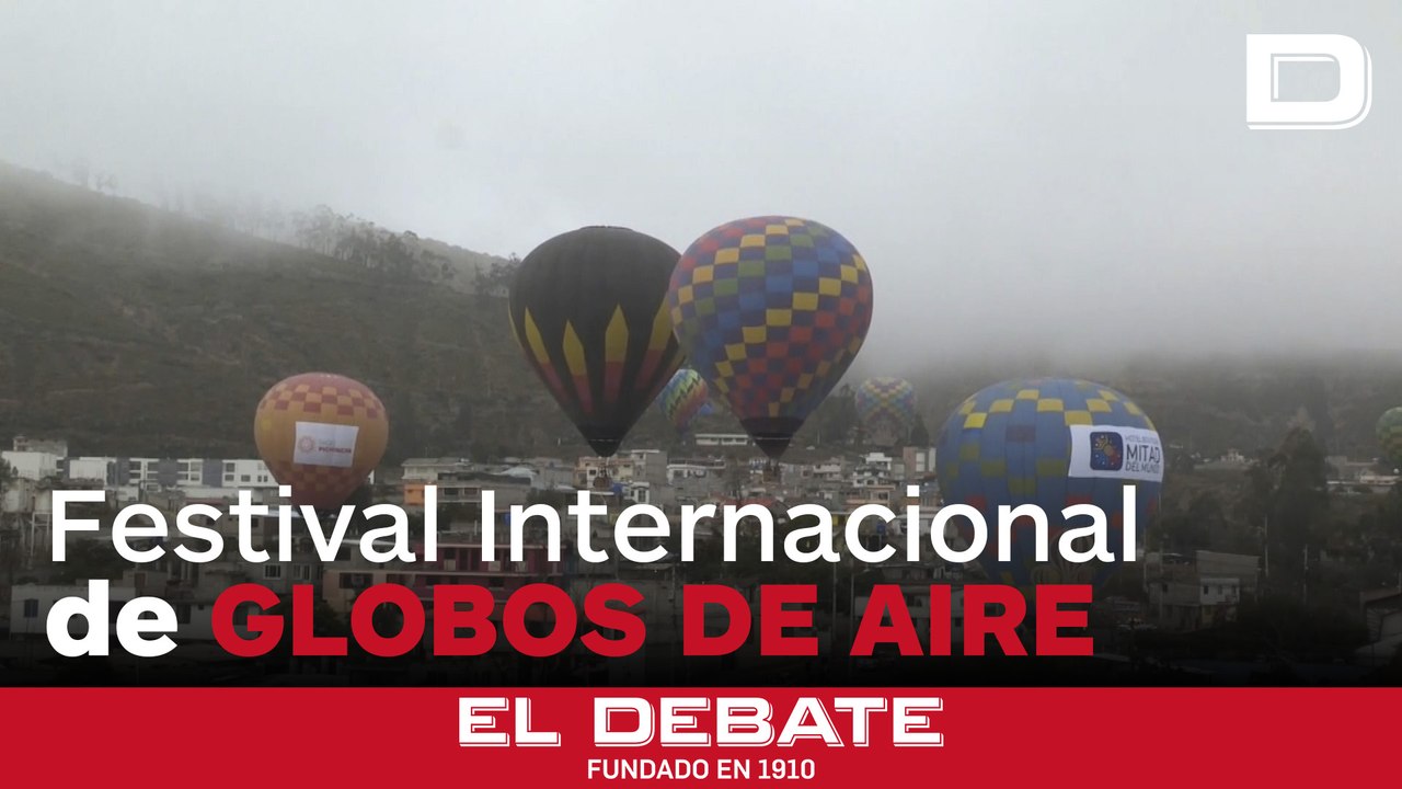El cielo andino se llena de globos de aire en el Festival Internacional de Globos Aerostáticos