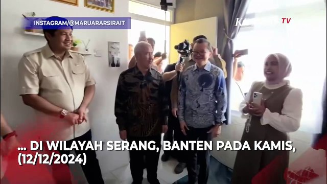 Aksi Menteri Maruarar Jadi Fotografer Menko AHY saat Tinjau Perumahan Subsidi di Serang