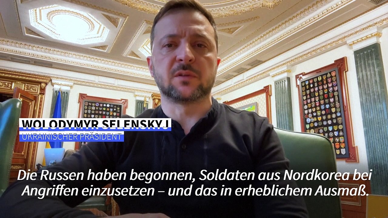 Selenskyj: Nordkoreanische Soldaten kämpfen mit Russen in Kursk
