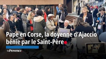 Pape en Corse, la doyenne d’Ajaccio bénie par le Saint-Père