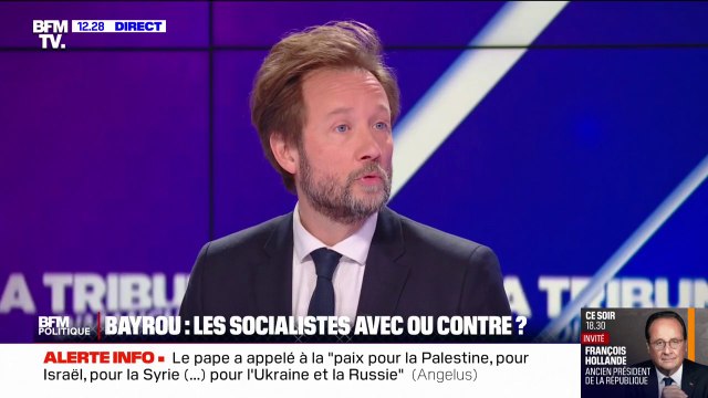 Gouvernement Bayrou: Boris Vallaud (PS) confirme qu'ils seront reçus à Matignon lundi ou mardi