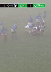 Ensayo de Masoko en el partido entre el Colina Clínic El Salvador y el Complutense Cisneros