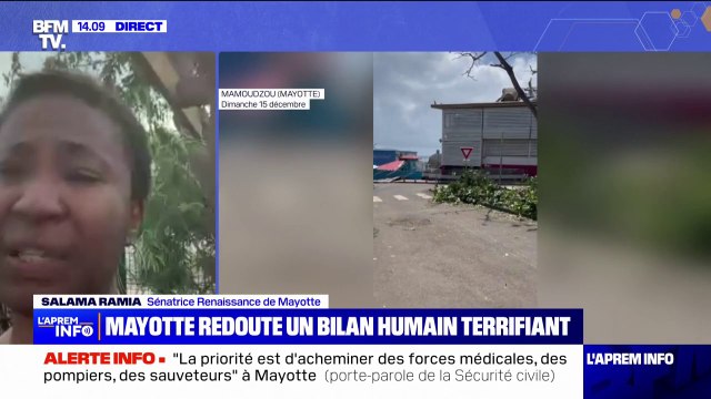 Mayotte: Le soir, on se barricade , confie Salama Ramia (Renaissance), face à l'insécurité grandissante sur l'archipel après le passage du cyclone Chido
