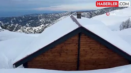 Handüzü Yaylası, Kar Kalınlığında Zirveye Oturdu